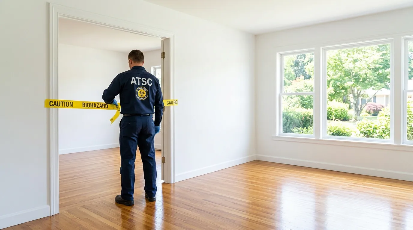 Certified biohazard cleanup crew performing Crime Scene Cleanup in Ferndale